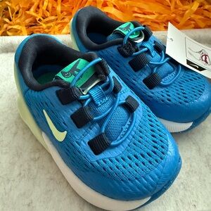 Nike Baby Blue and Green Sneakers